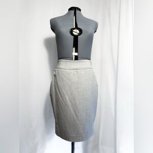 The Limited Light Gray Pencil Skirt